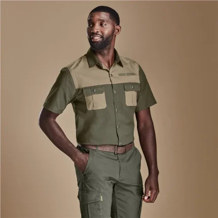 Mens Short Sleeve Serengeti 2-Tone Bush Shirt product image