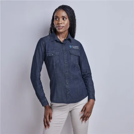 Ladies Long Sleeve Eastwood Denim Shirt product image