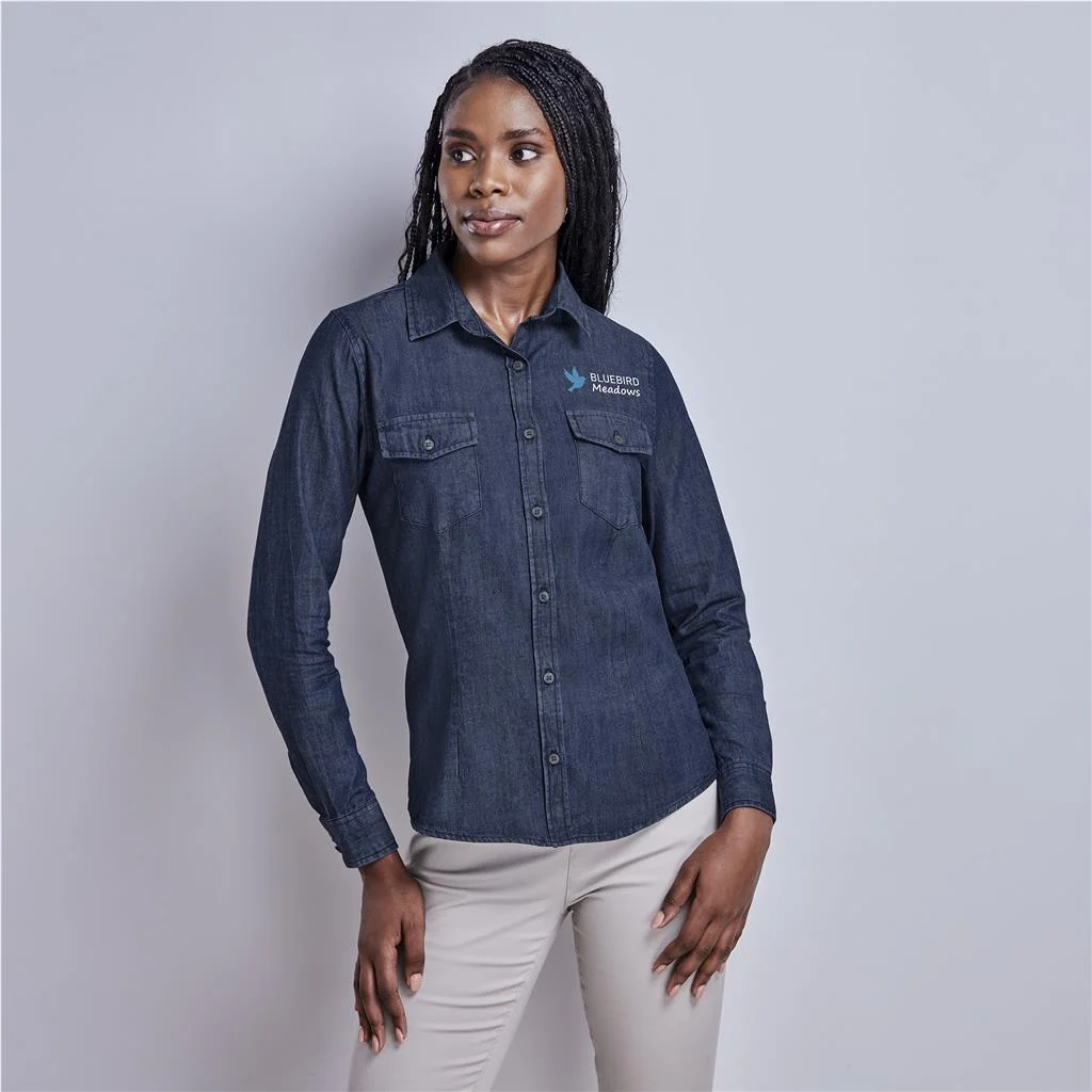 Ladies Long Sleeve Eastwood Denim Shirt Ladies Long Sleeve Eastwood Denim Shirt product image