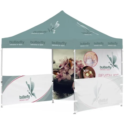 Ovation Sublimated Gazebo 3m X 3m - 2 Half-Wall Skins - 1 Full-Wall Skin product image