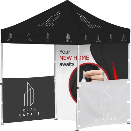 Ovation Sublimated Gazebo 2m X 2m Petite Frame - 2 Half-Wall Skins - 1 Full-Wall Skin product image