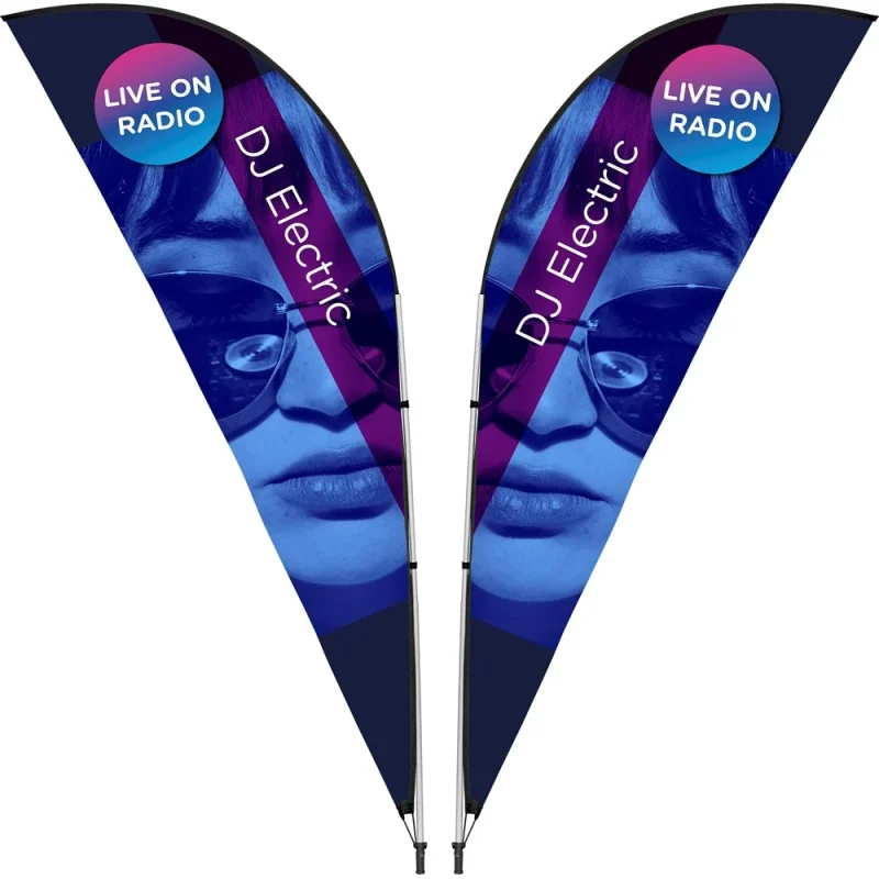 Legend 3M Sublimated Sharkfin Double-Sided Flying Banner - 1 complete unit product image