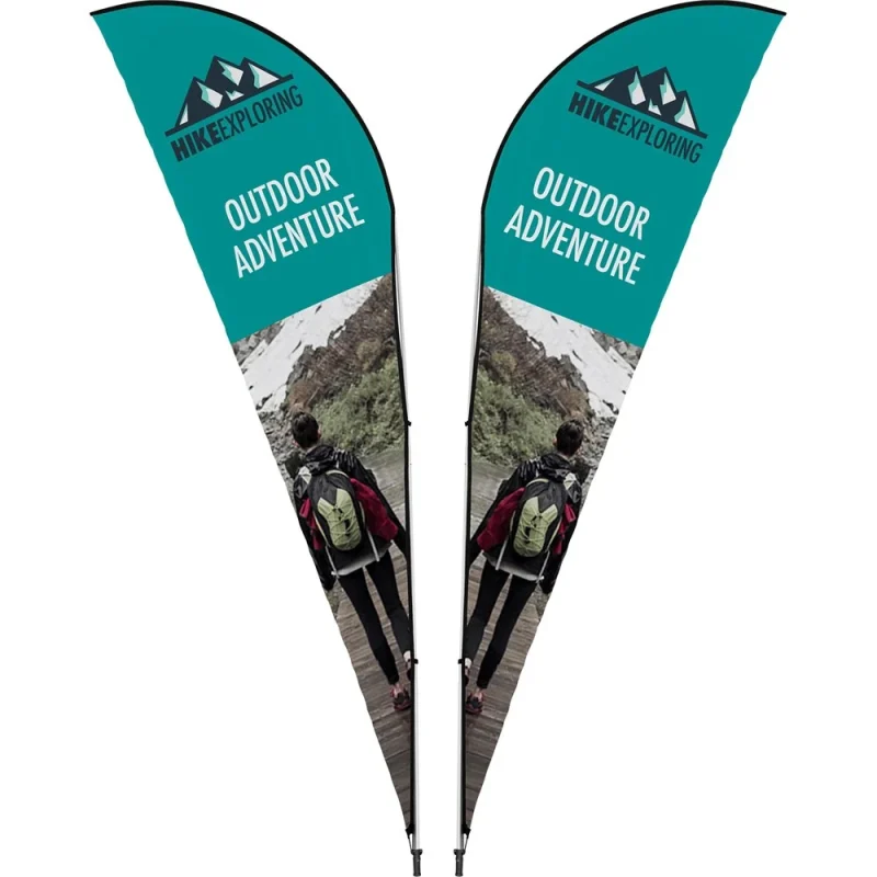 Legend 4M Sublimated Sharkfin Double-Sided Flying Banner - 1 complete unit product image