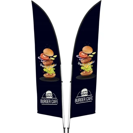 Legend 2M Sublimated Arcfin Double-Sided Flying Banner - 1 complete unit product image