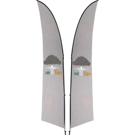 Legend 3M Sublimated Arcfin Double-Sided Flying Banner - 1 complete unit product image
