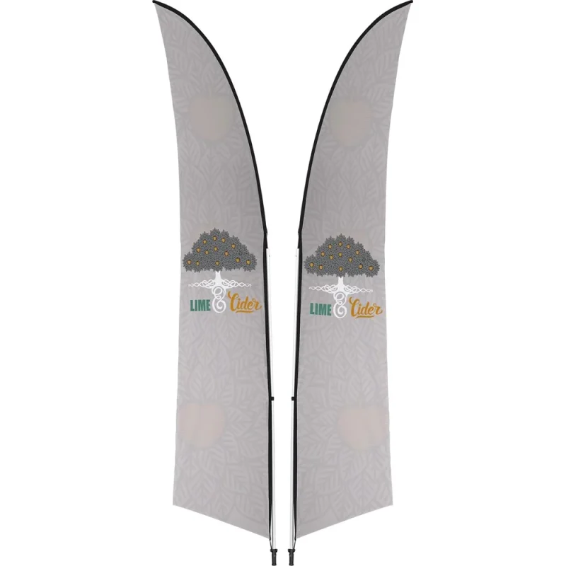 Legend 3M Sublimated Arcfin Double-Sided Flying Banner - 1 complete unit product image