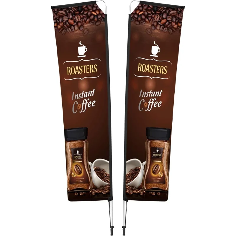 Legend 3M Sublimated Telescopic Double-Sided Flying Banner - 1 complete unit product image