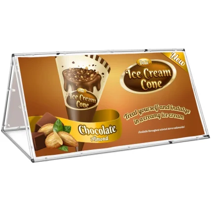 Ovation Sublimated A-Frame With Fabric Print 2m X 1m product image