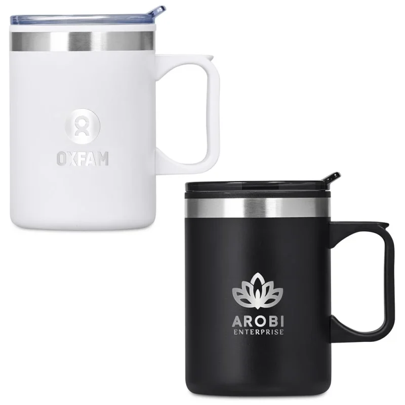 Kooshty Angelo Stainless Steel & Plastic Double-Wall Mug – 360ml product image