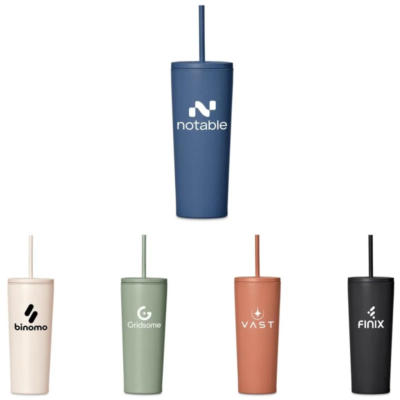 Kooshty Concorde Stainless Steel & Plastic Double-Wall Tumbler & Straw - 720ml product image