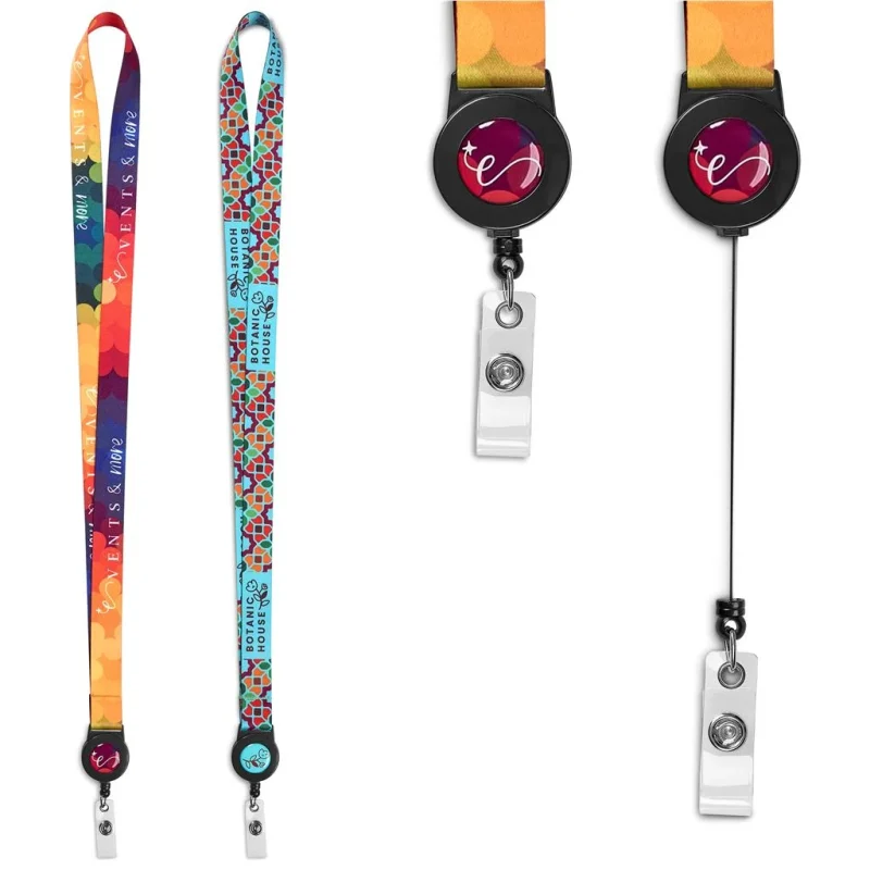Altitude Badge Reel Double-Sided Sublimated Satin Lanyard product image
