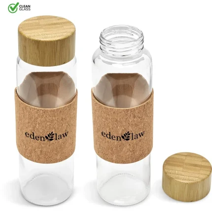 Kooshty Clear Bamboost Glass Water Bottle - 700ml product image