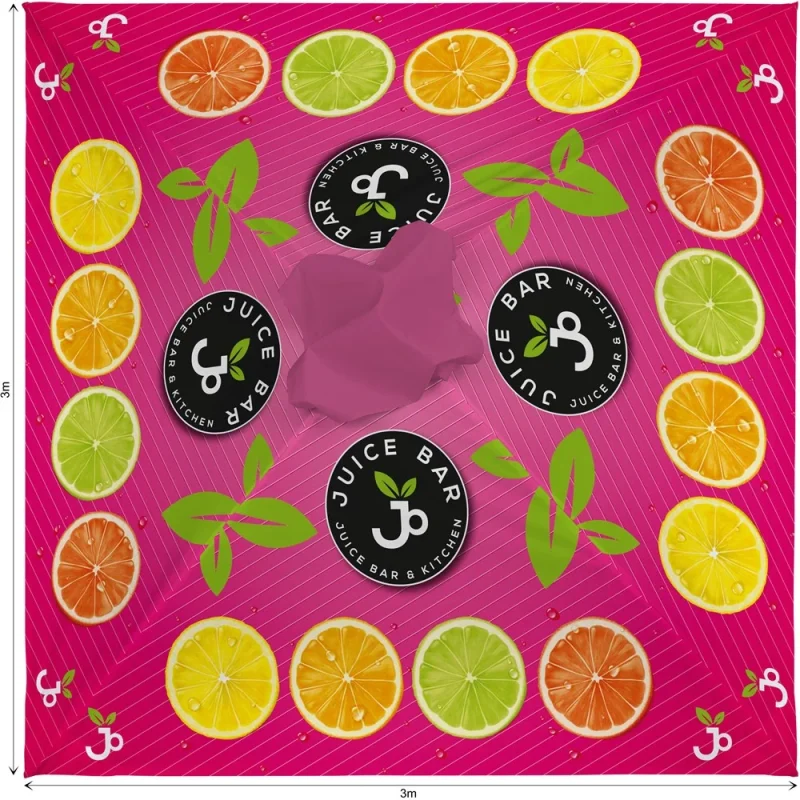 Sublimated Parasol Roof 3m x 3m product image