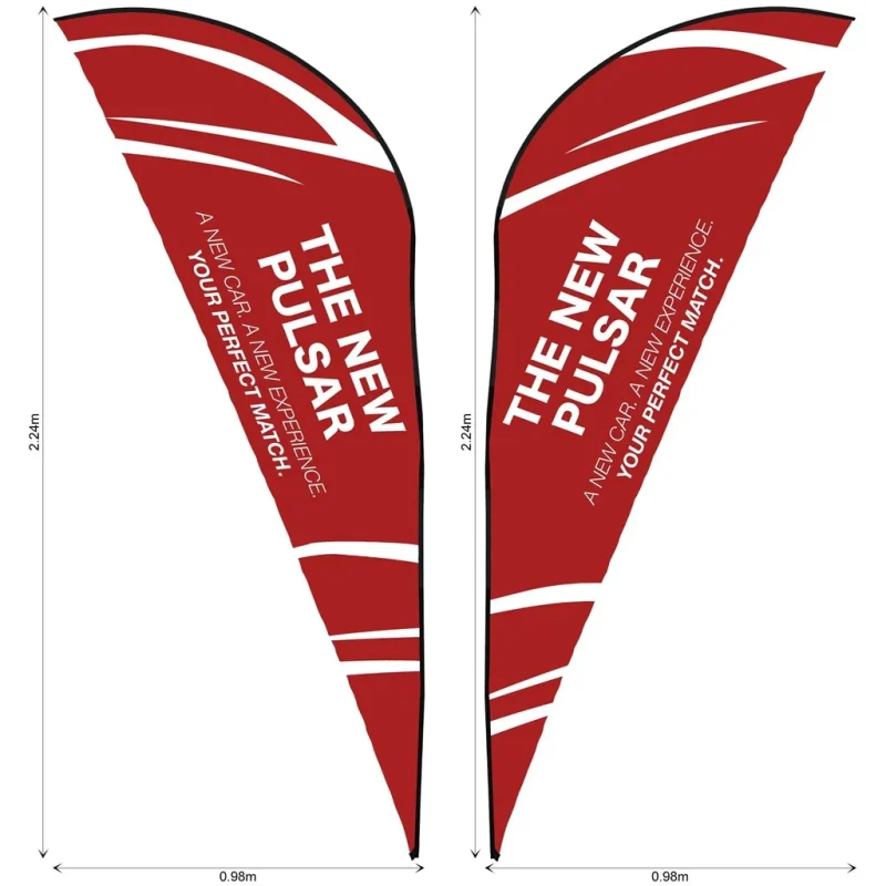 Legend 2m Sublimated Sharkfin Double-Sided Flying Banner Skin (Excludes Hardware) product image