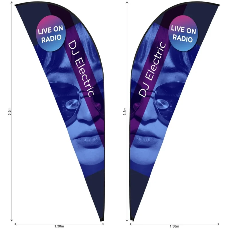 Legend 3m Sublimated Sharkfin Double-Sided Flying Banner Skin (Excludes Hardware) product image