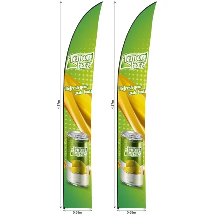 Legend 4m Sublimated Arcfin Flying Banner Skin - Set Of 2 (Excludes Hardware) product image
