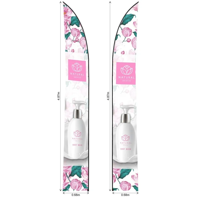 Legend 4m Sublimated Arcfin Double-Sided Flying Banner Skin (Excludes Hardware) product image