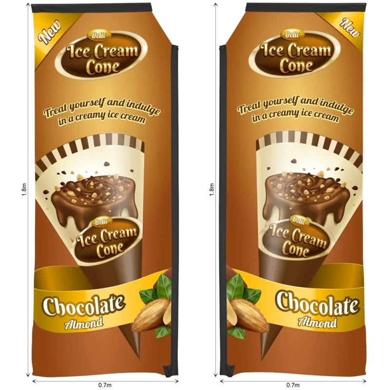 Legend 2m Sublimated Telescopic Double-Sided Flying Banner Skin (Excludes Hardware) product image