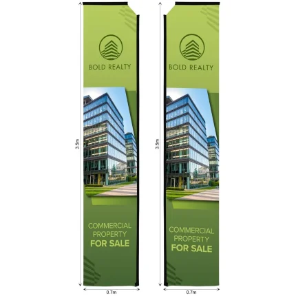 Legend 4m Sublimated Telescopic Double-Sided Flying Banner Skin (Excludes Hardware) product image